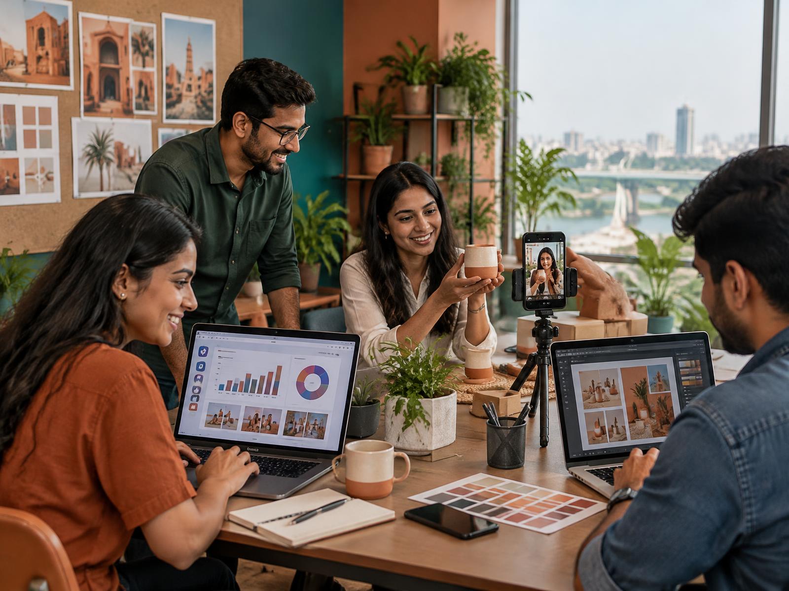 Goga Siku digital marketing team at work in Ahmedabad